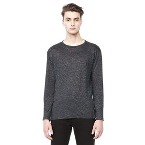 Alexander Wang Long Sleeve Linen T-Shirt